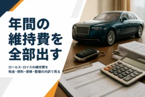 車のキーと電卓・書類が並ぶデスクのアイキャッチ