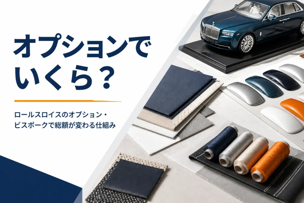革や塗装の色見本が並んだテーブル