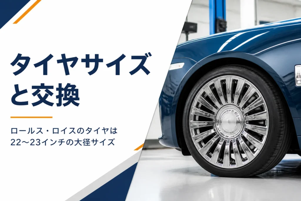 大径ホイールと扁平タイヤのクローズアップのアイキャッチ
